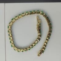 11ct Gold Colombian Emerald Bracelet