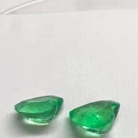 6.15 Ct. Colombian Emerald Pair ( Hearts) 