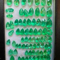 Colombian Emerald Teardrop Sets