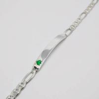 925 Silver Emerald Bracelet with Emerald 