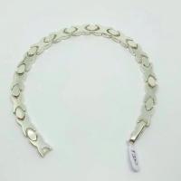 950 Silver  13  Colombian Emerald Bracelet ( Unisex) 