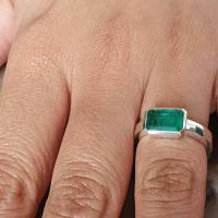 1.20 Ct. Colombian Emerald Ring  