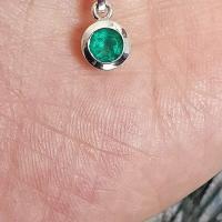 0.60ct Colombian Emerald Pendant 