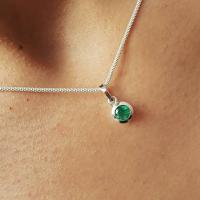 0.60ct Colombian Emerald Pendant 