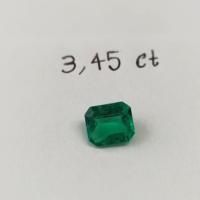 3.45ct Colombian Emerald Cut 