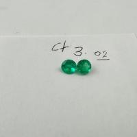 3.02 Ct. Colombian Emerald Pair ( Round)