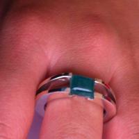 0.50 Ct. Colombian Emerald Ring 