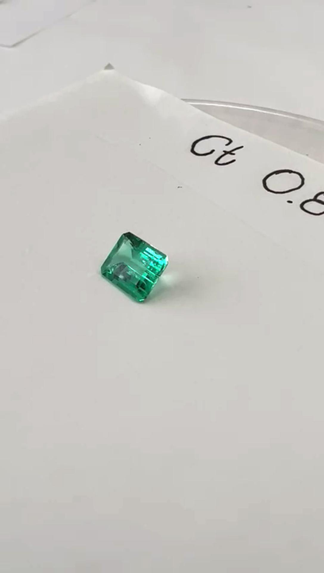 0.83 Ct. Colombian Emerald  (Exceptional)