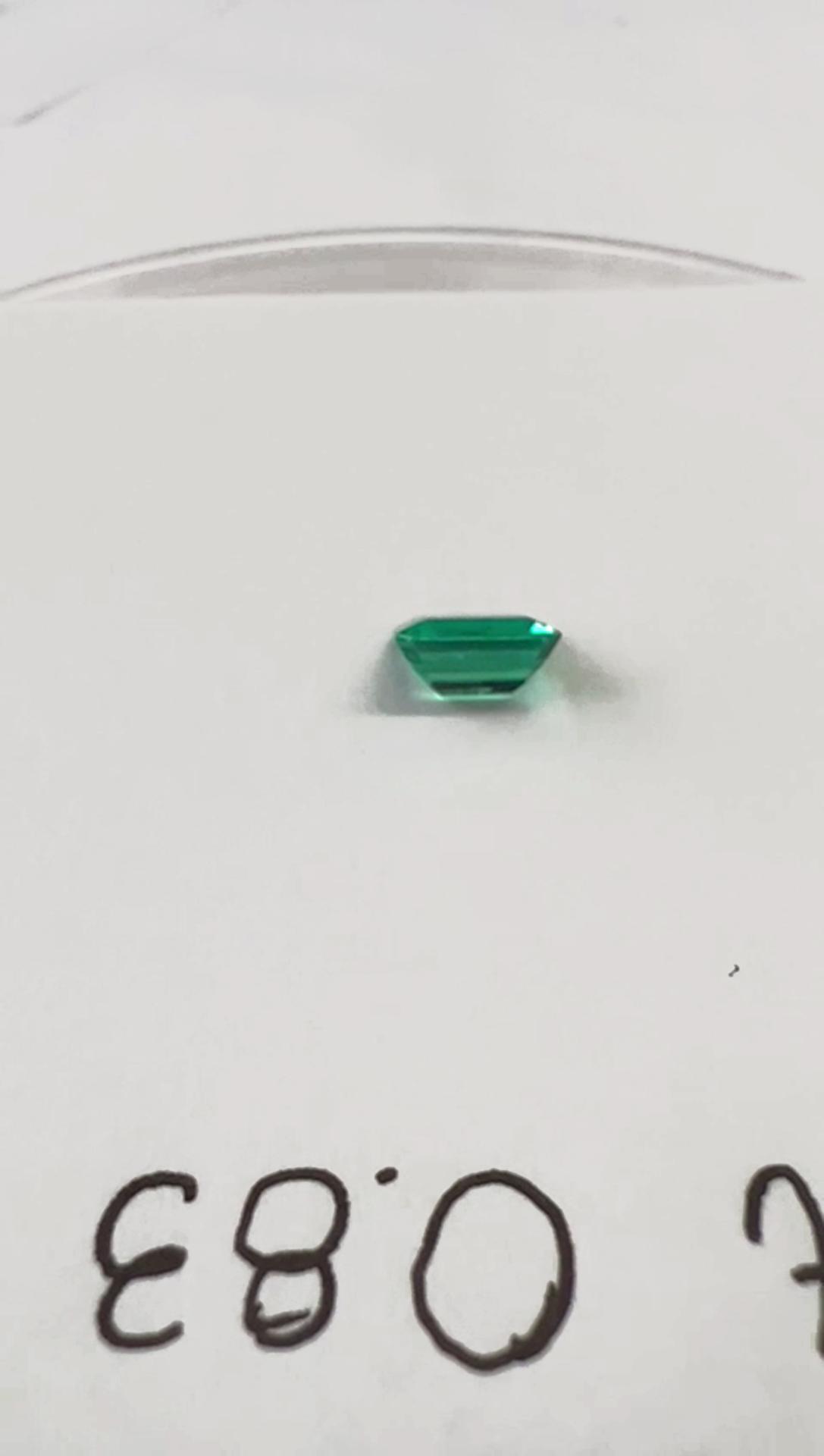 0.83 Ct. Colombian Emerald  (Exceptional)