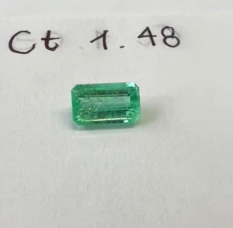 1.48 Ct.  Colombian Emerald