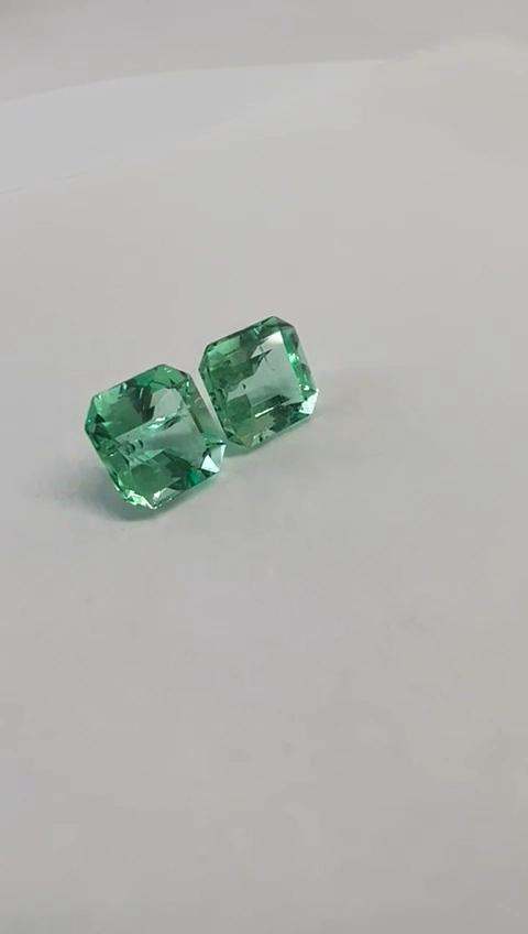 1.74 Ct. Colombian Emerald Pair