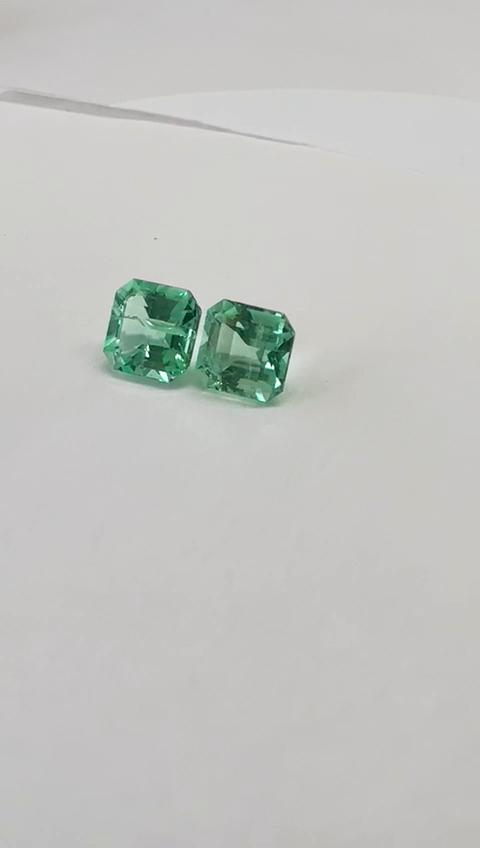 1.74 Ct. Colombian Emerald Pair