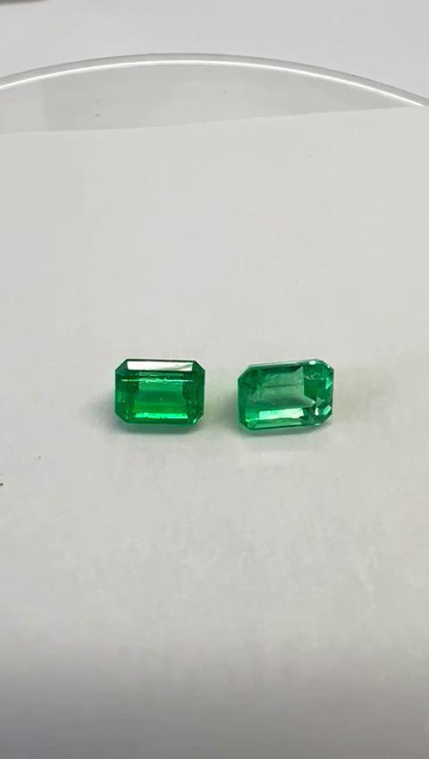 1.93 Ct. Colombian Emerald Pair