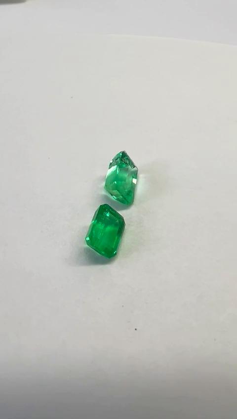 1.93 Ct. Colombian Emerald Pair