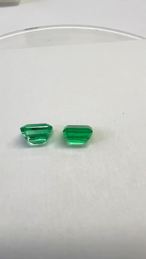 1.93 Ct. Colombian Emerald Pair