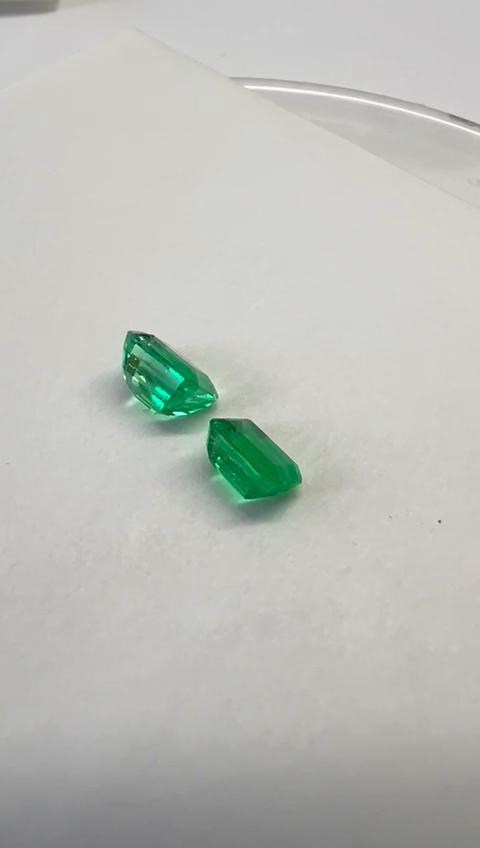 1.93 Ct. Colombian Emerald Pair