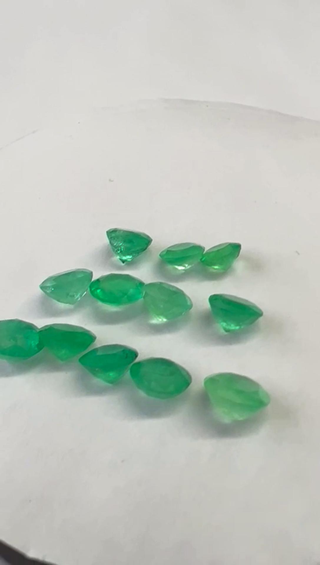 16.10 ct Colombian Emerald Lot ( Rounds)