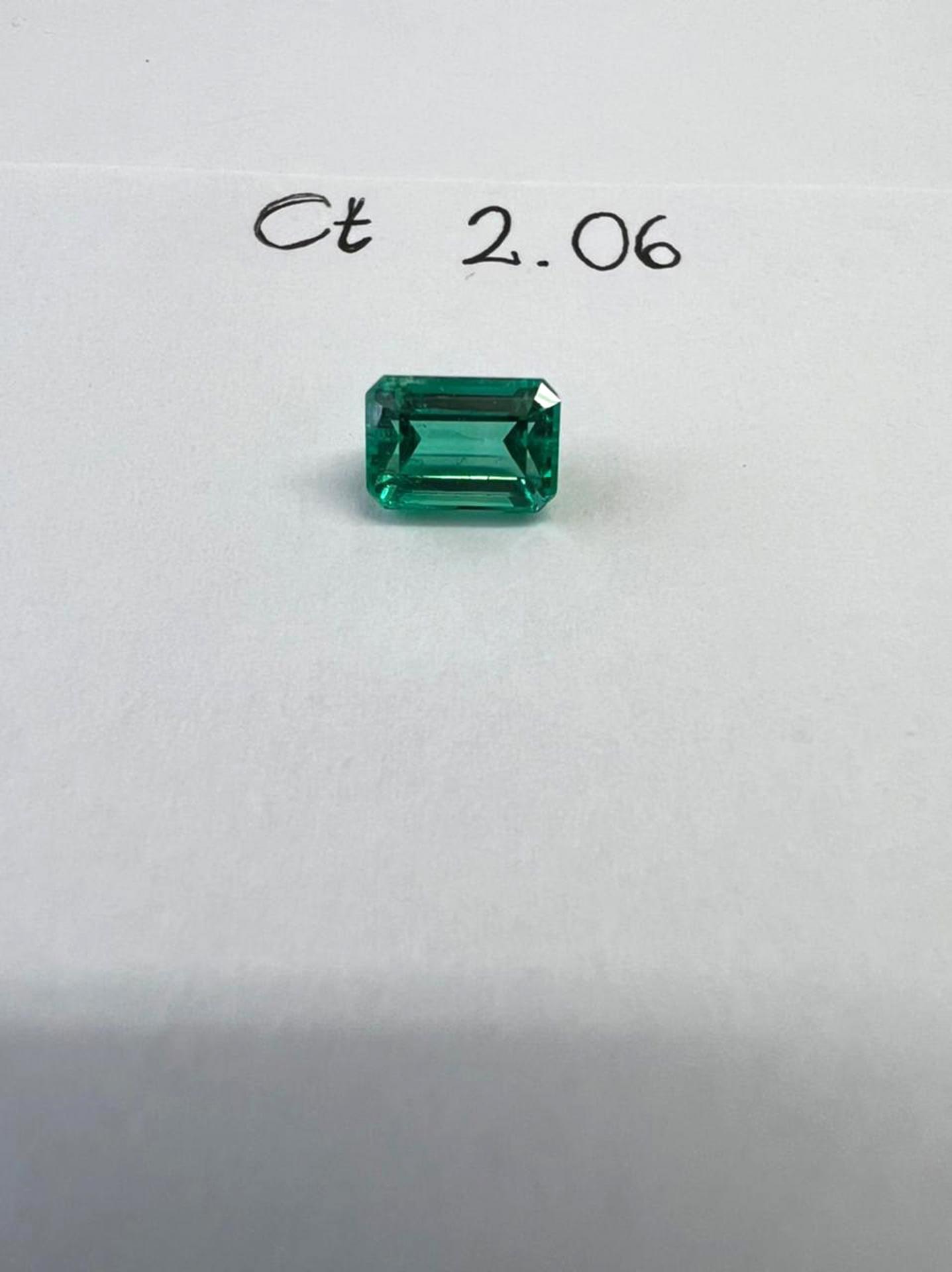 2.06 Ct. Colombian Emerald ( Exceptional)