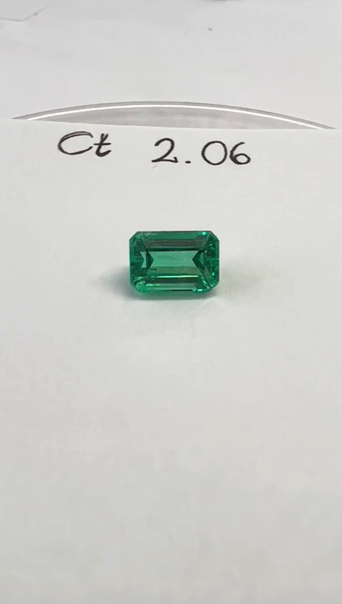 2.06 Ct. Colombian Emerald ( Exceptional)