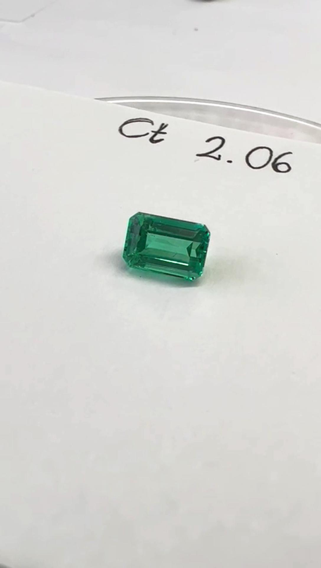 2.06 Ct. Colombian Emerald ( Exceptional)