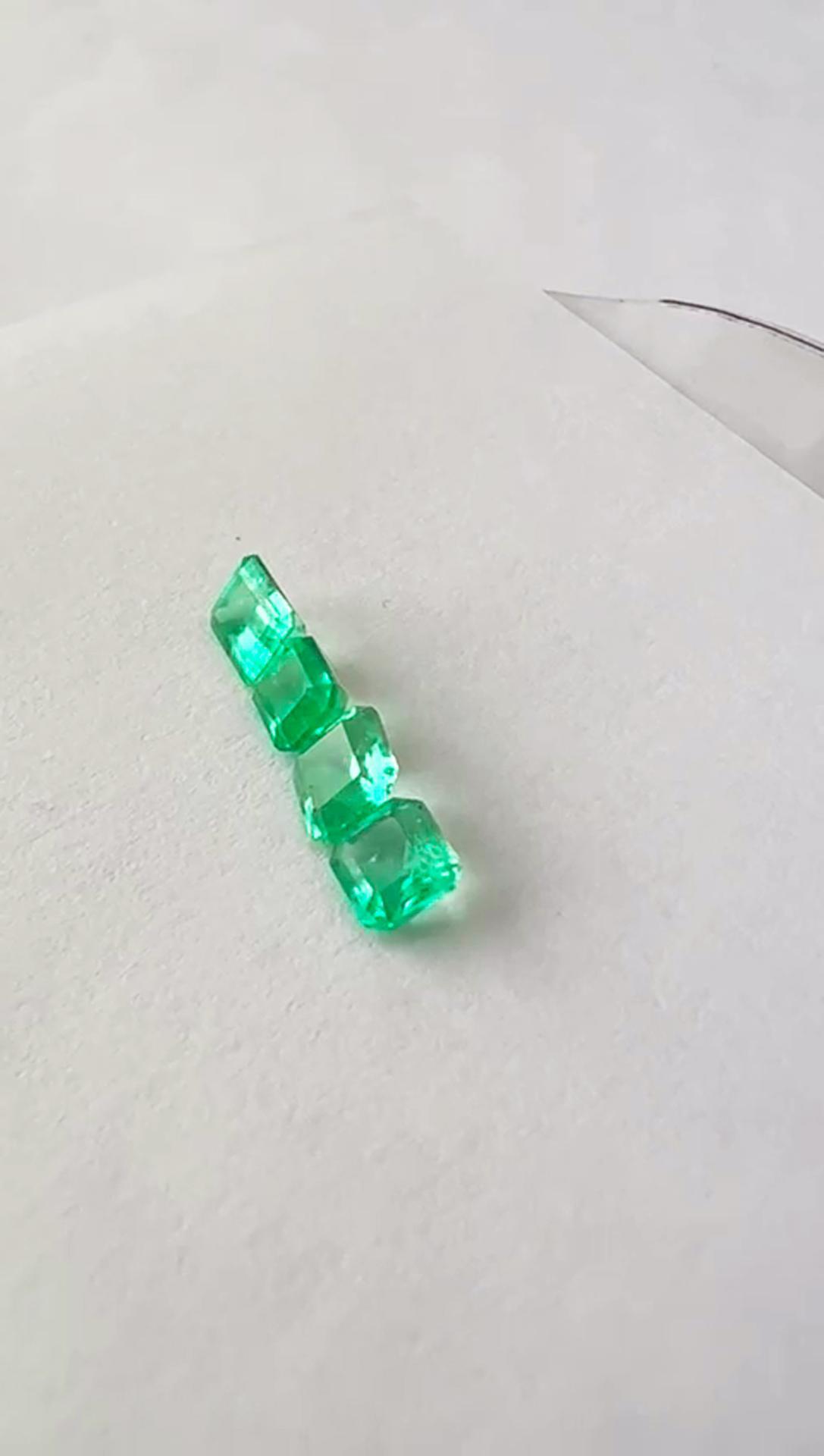 2.41 Ct. Colombian Emerald Set 