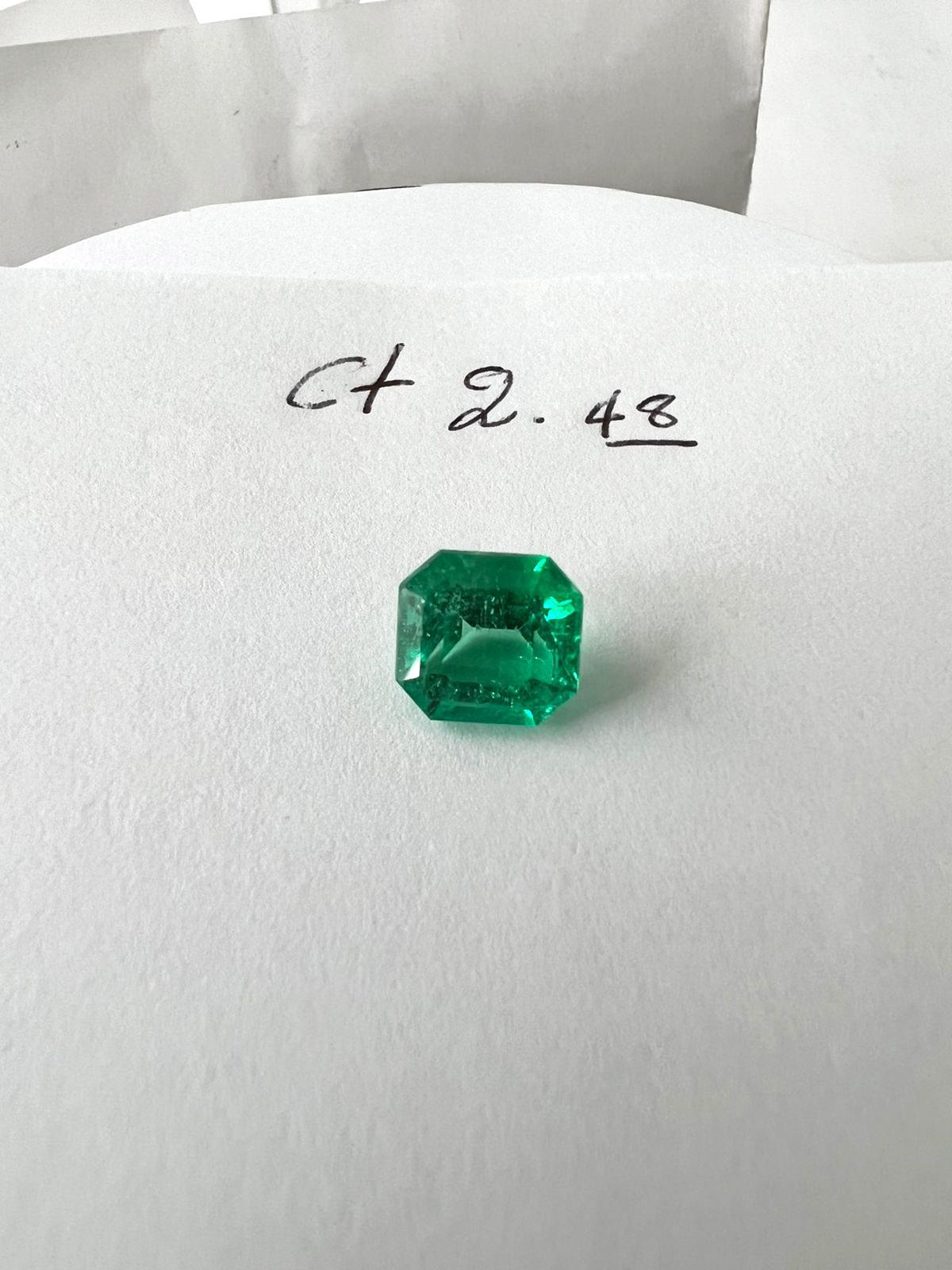 2.48 Ct. Colombian Emerald (Exceptional) 