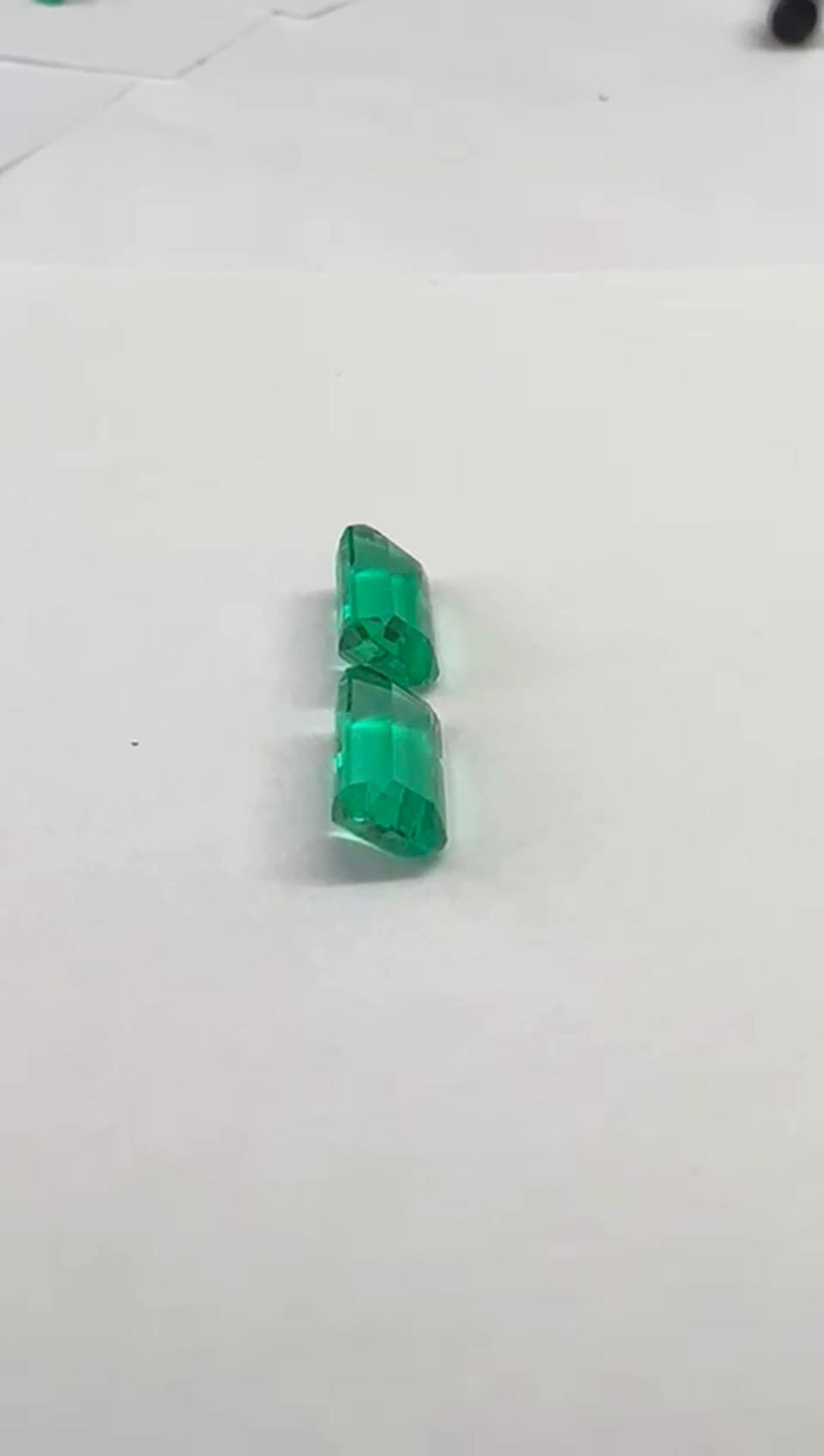 2.92ct Colombian Emerald Pair ( Exceptional) 