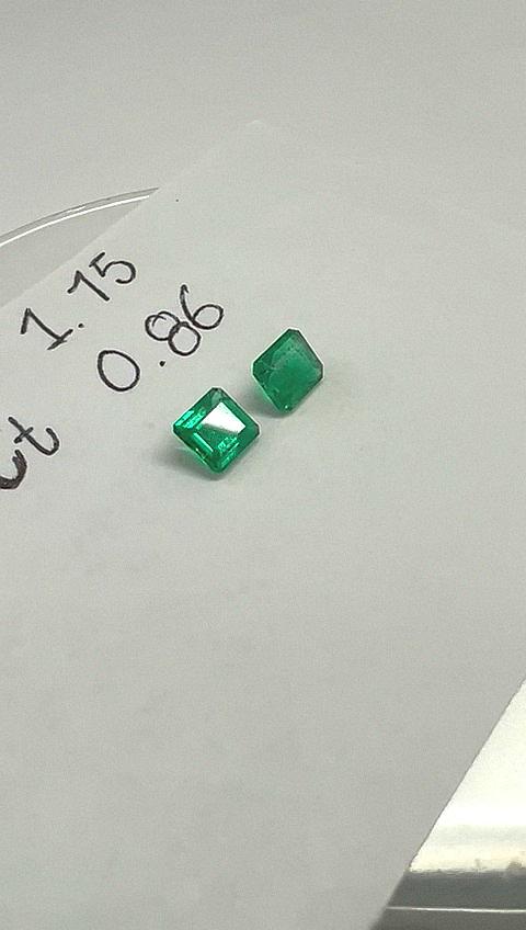 2.02ct Colombian Emerald Pair 