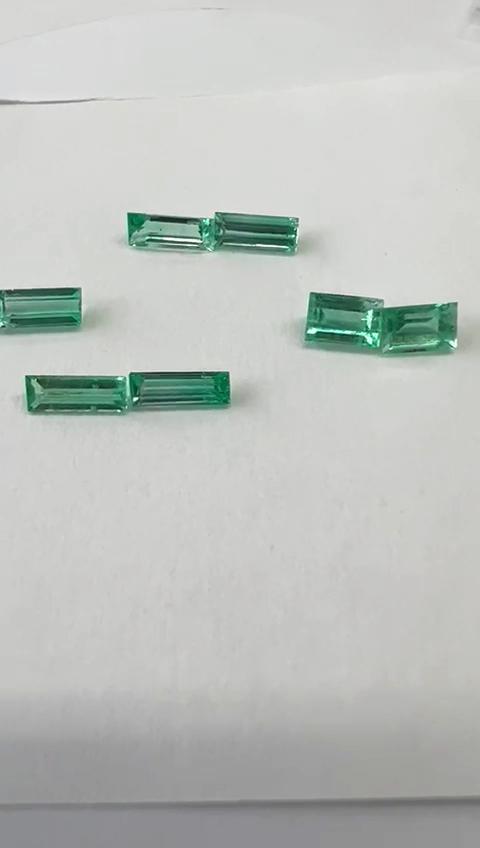 3.32 Ct. Colombian Emerald Set