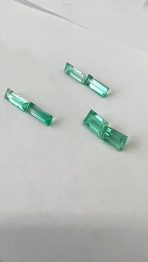 3.32 Ct. Colombian Emerald Set