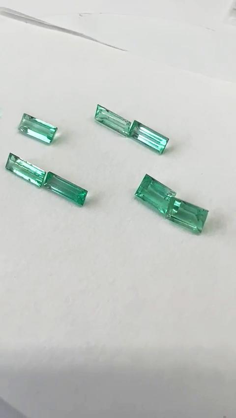 3.32 Ct. Colombian Emerald Set