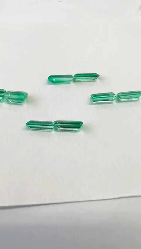 3.32 Ct. Colombian Emerald Set