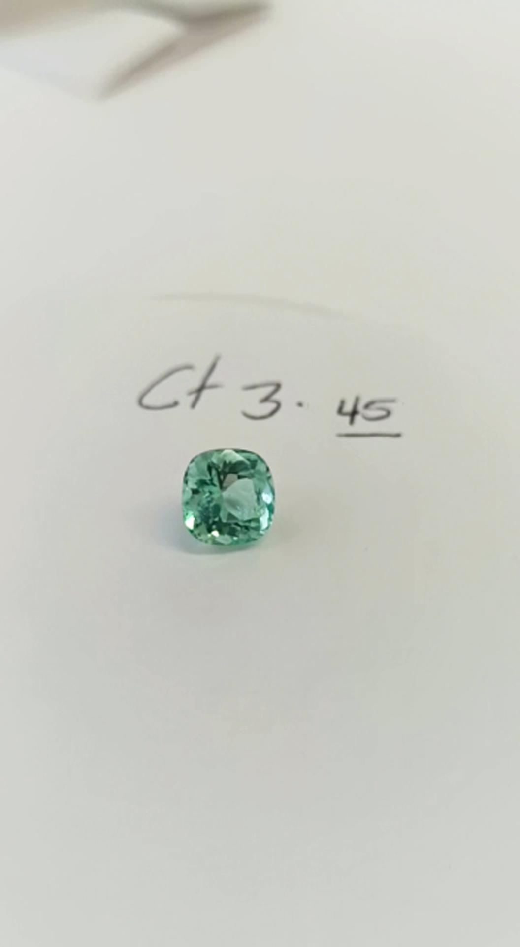 3.45ct Colombian Emerald ( Untreated ) 