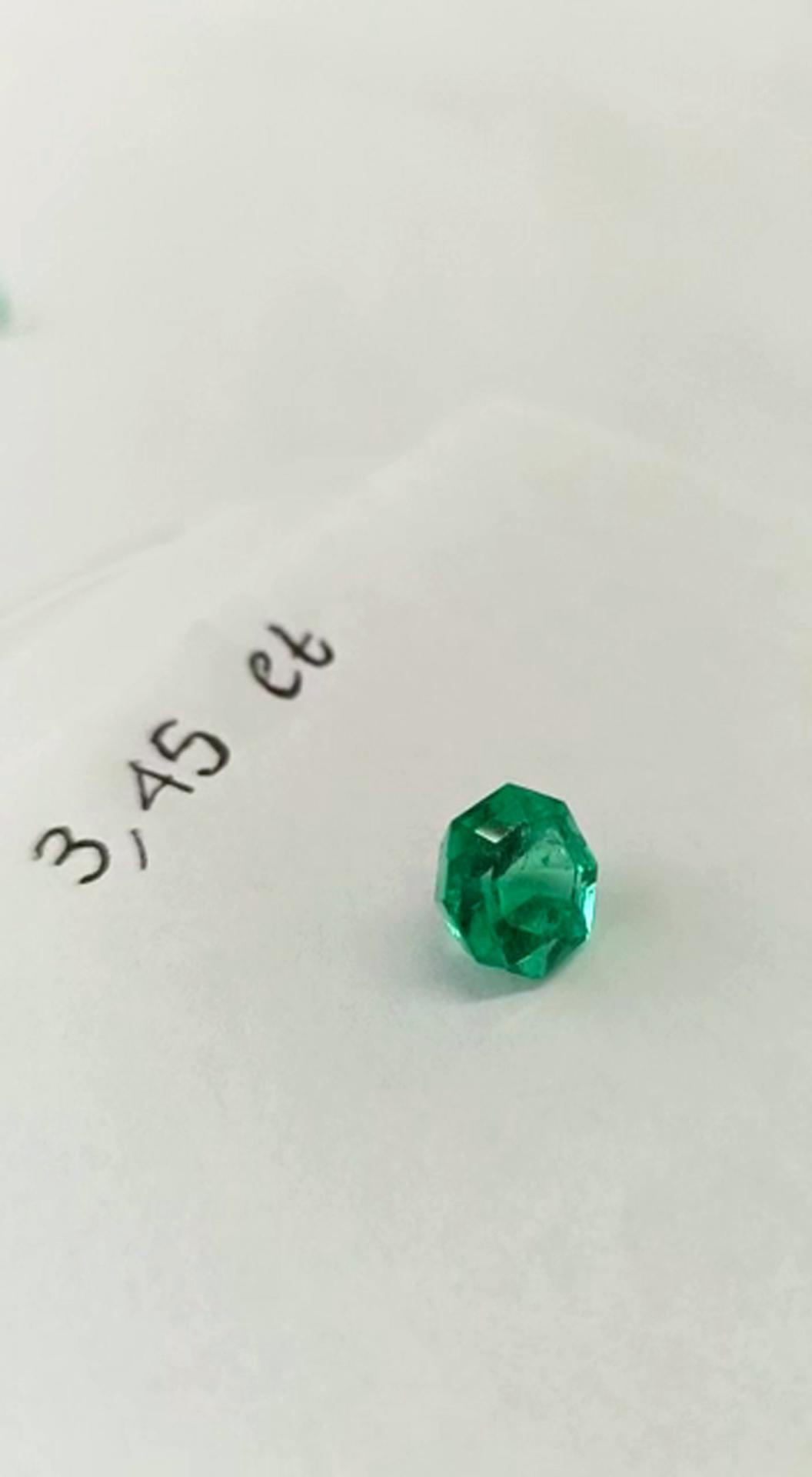 3.45ct  Colombian Emerald (Octagon Cut)