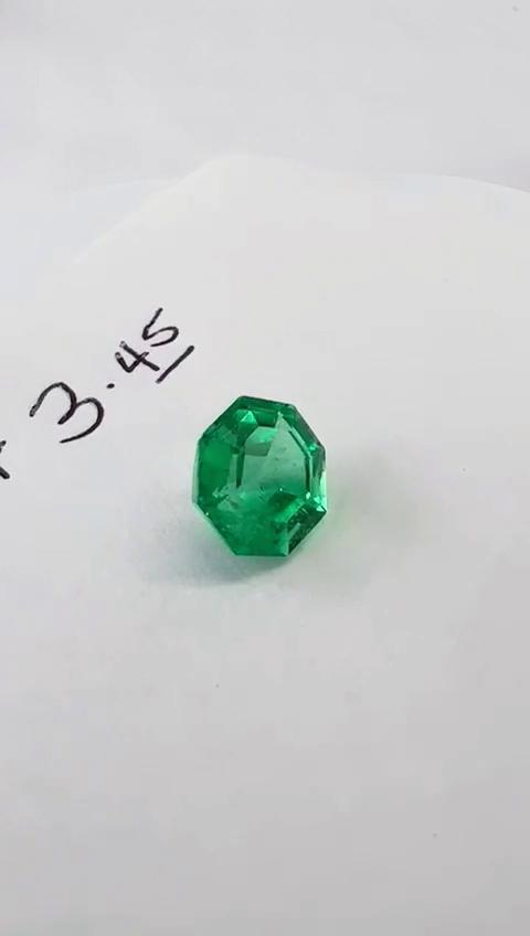3.45ct  Colombian Emerald (Octagon Cut)