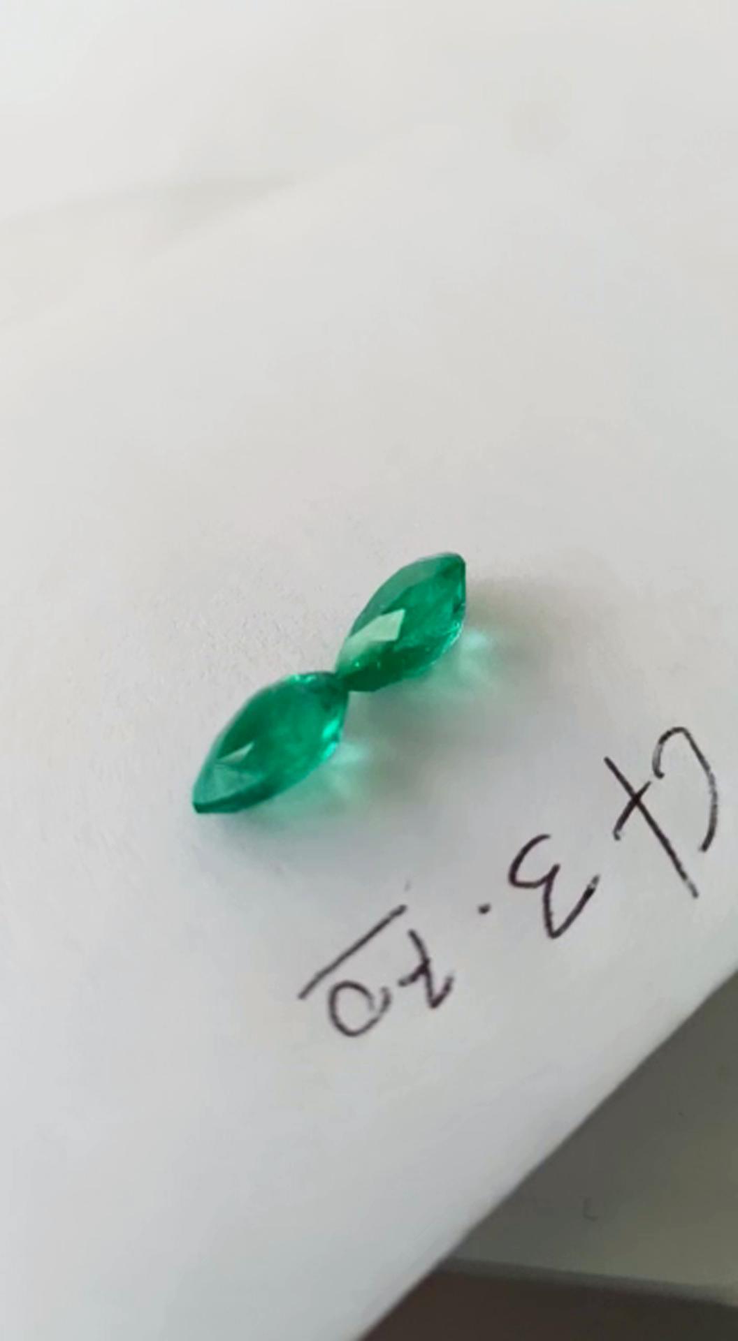 3.70 Ct. Colombian Emerald Pair