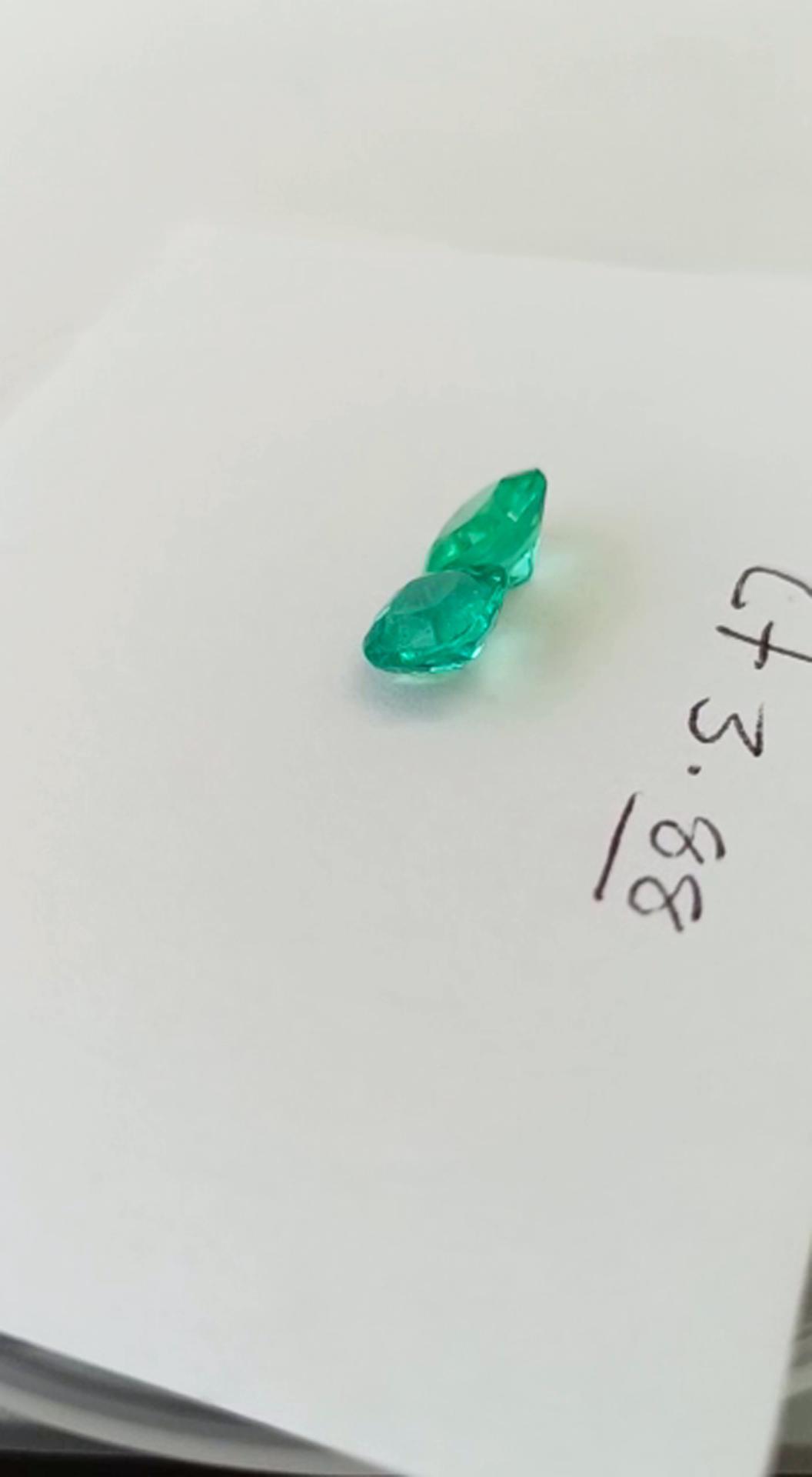 3.88 Ct. Colombian Emerald Pair