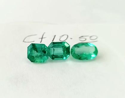 10.50ct Colombian Emerald Set 