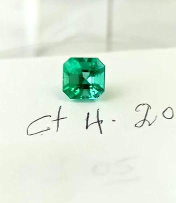 4.20ct Colombian Emerald