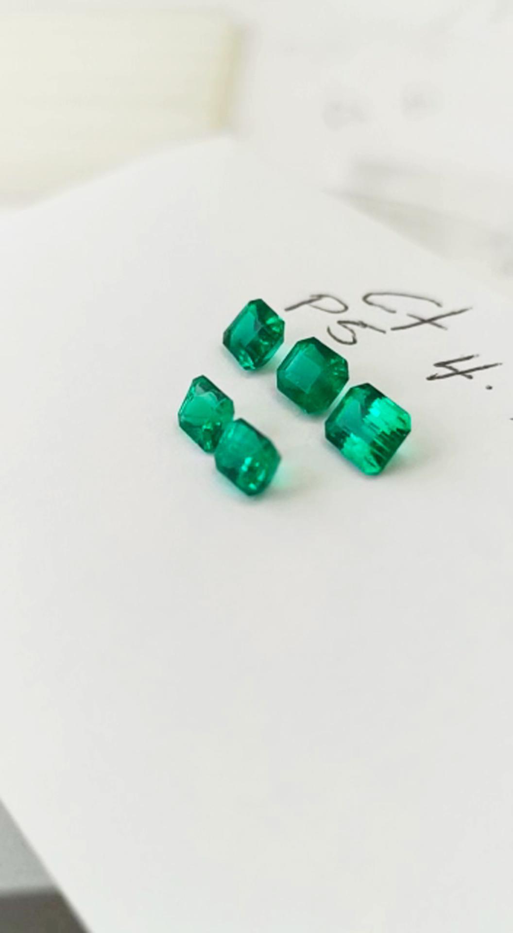 4.30 Ct. Exceptional Emerald Set