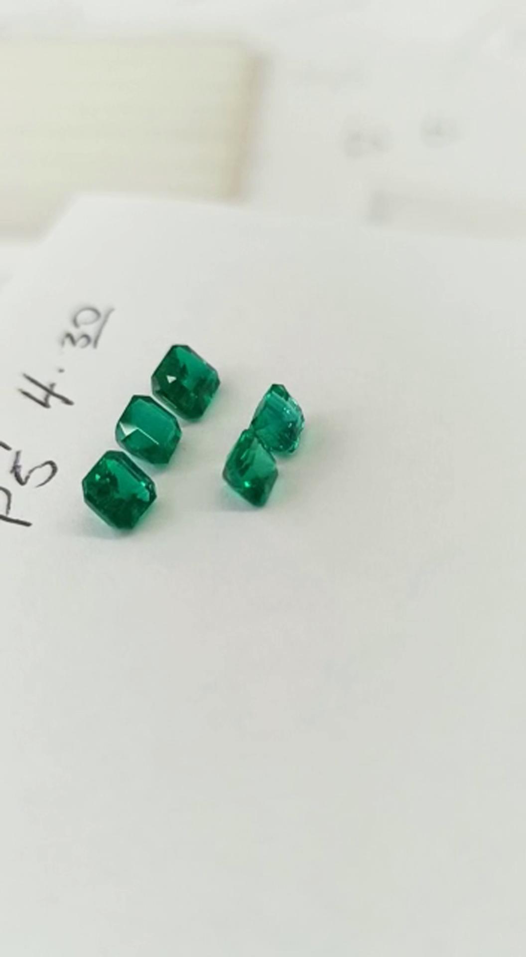 4.30 Ct. Exceptional Emerald Set