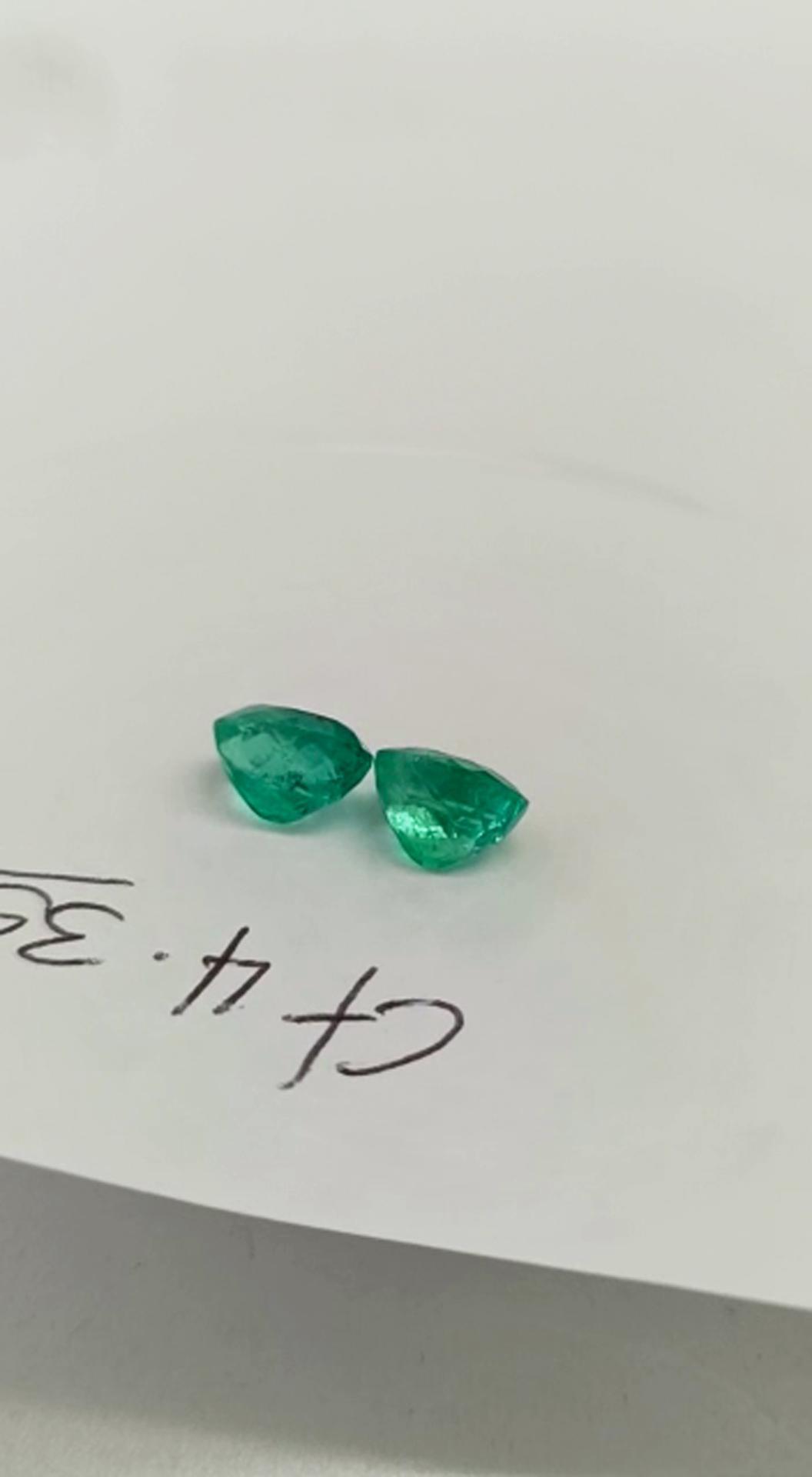 4.35 Ct. Colombian Emerald Pair