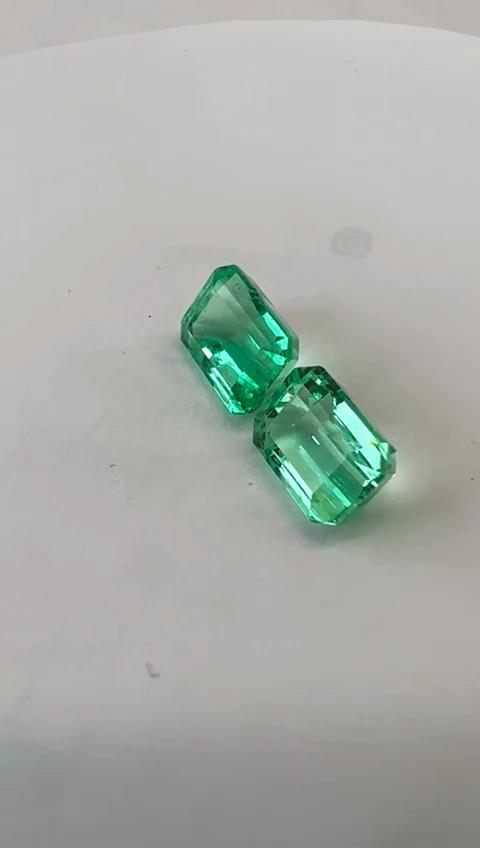 4.45 Ct. Colombian Emerald Pair