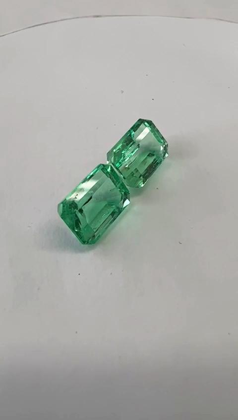 4.45 Ct. Colombian Emerald Pair