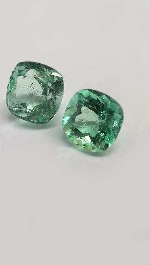 4.78 Ct. Colombian Emerald Pair