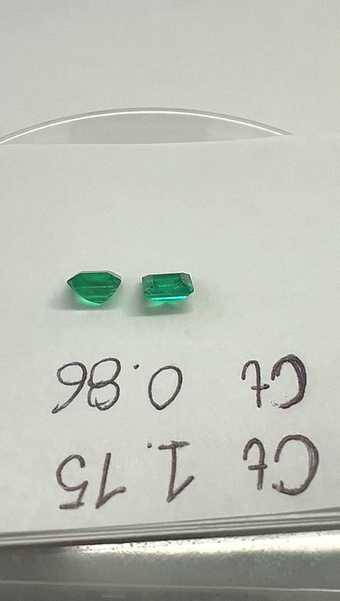 2.02ct Colombian Emerald Pair 