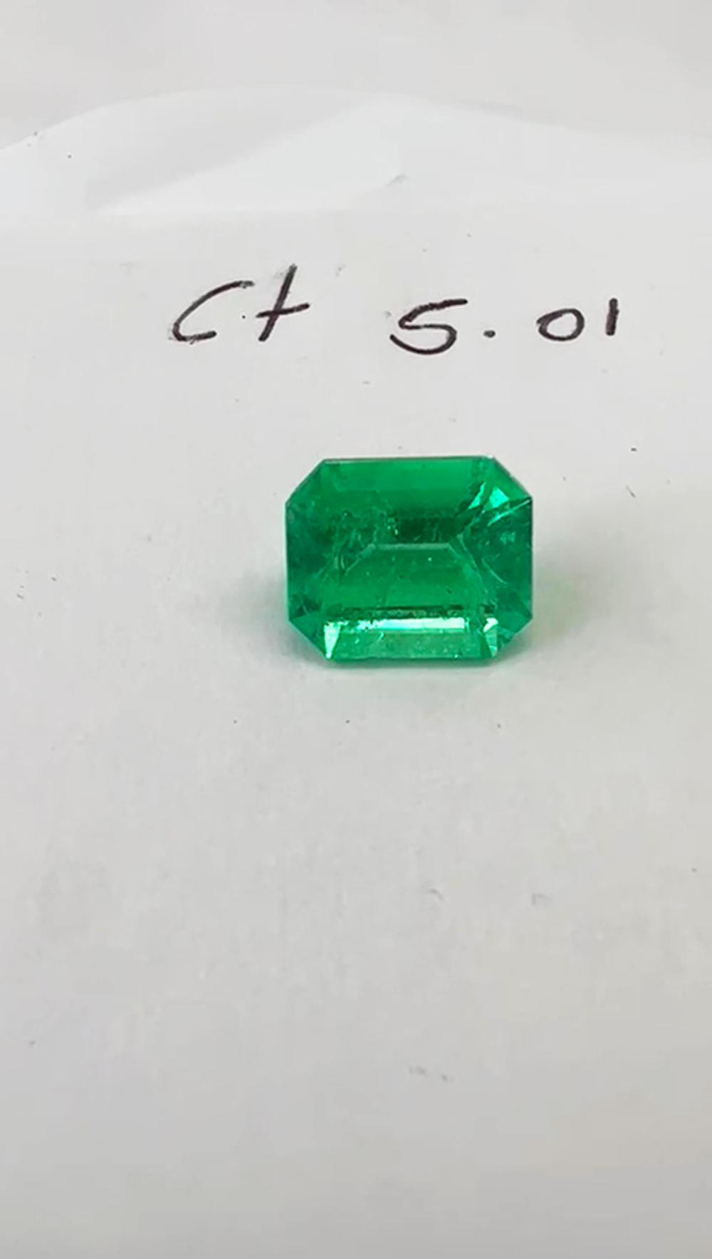 5.01 Ct. Colombian Emerald 