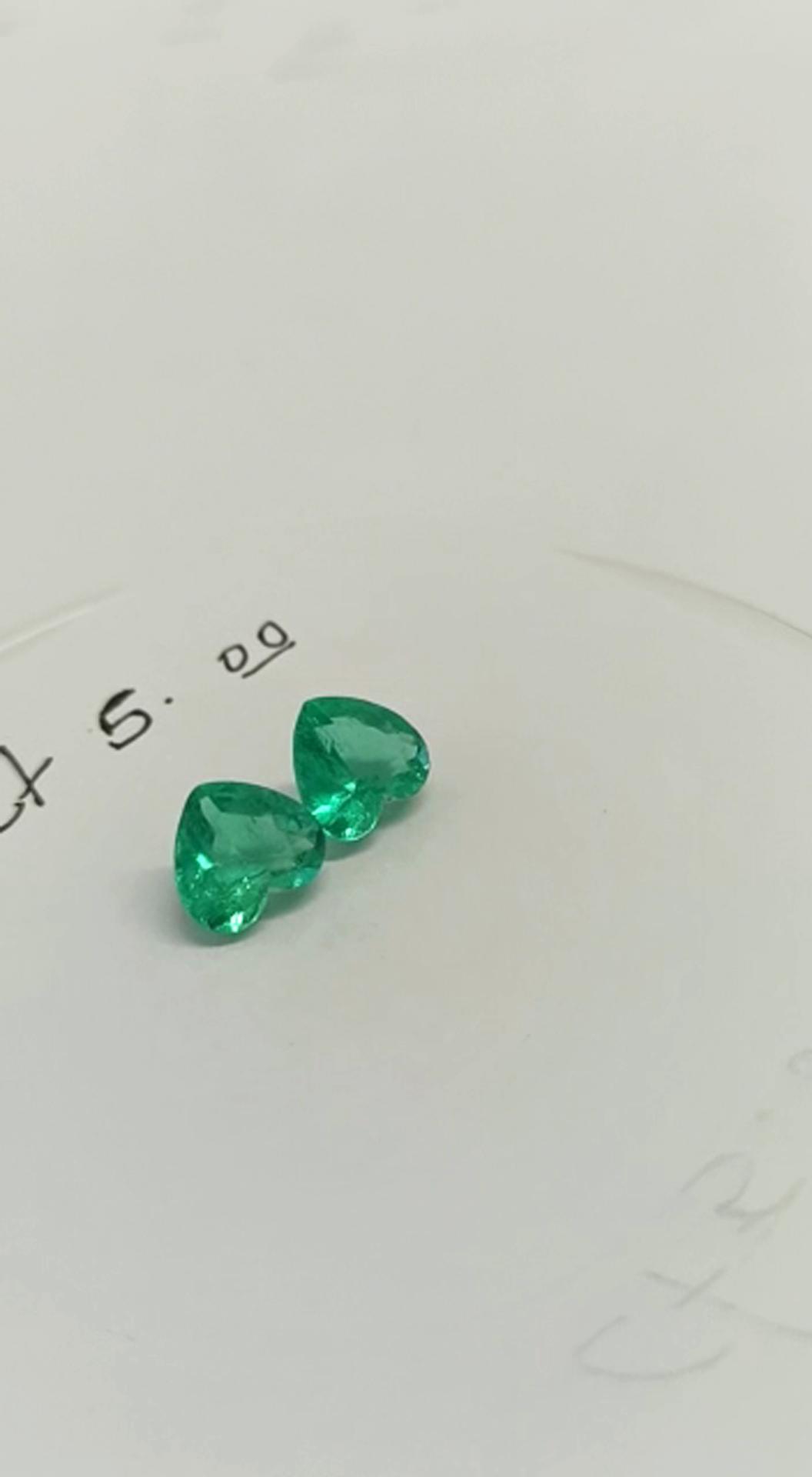 5.0 Ct. Colombian Emerald  Pair 