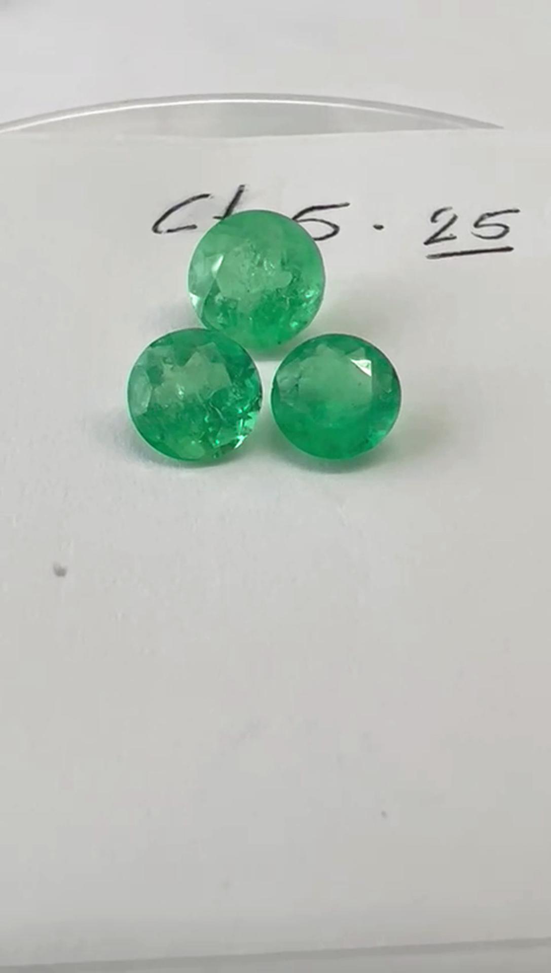 5.25ct Colombian Emerald Set 