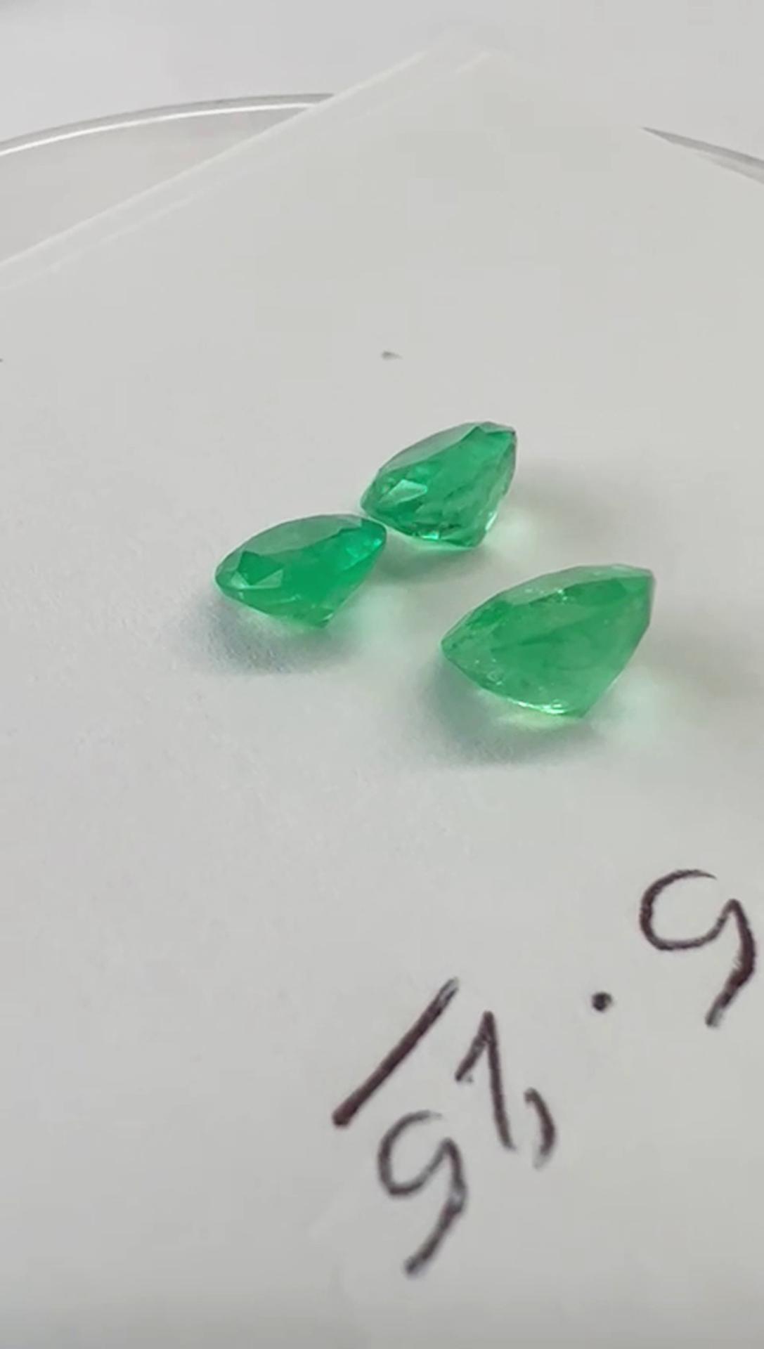 5.25ct Colombian Emerald Set 